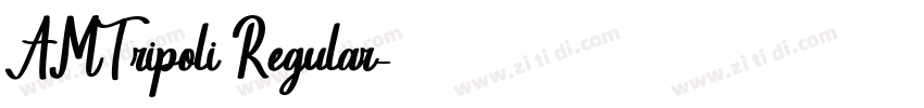 AMTripoli Regular字体转换